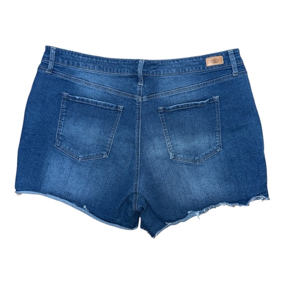 Sofia by Sofia Vergara Blue Cut-Off Jean Shorts - Picture 2 of 4